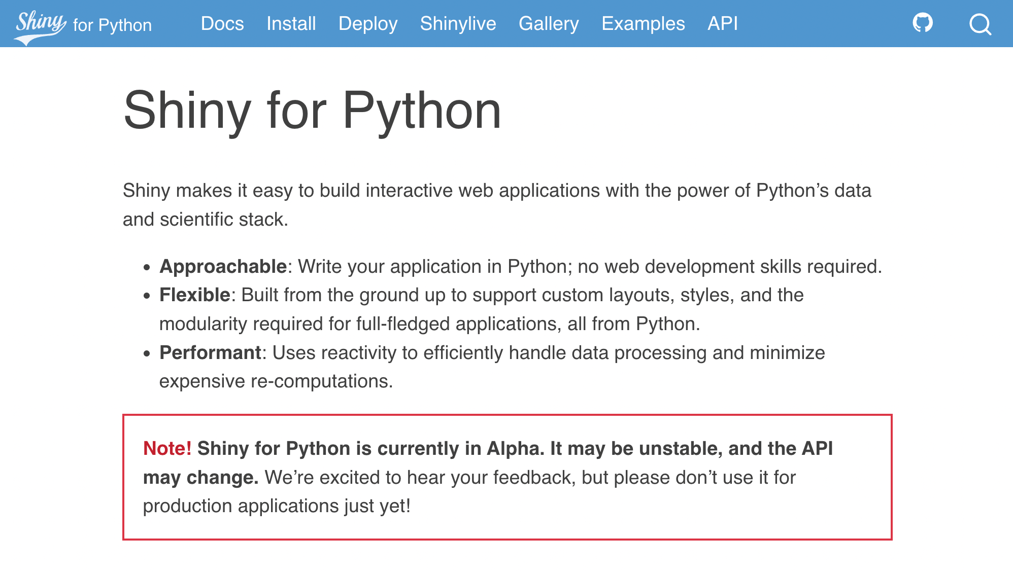 Containerizing Shiny for Python and Shinylive Applications