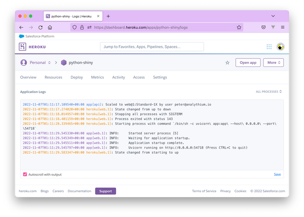Scaling Shiny Apps For Python And R: Sticky Sessions On Heroku 11 Scaling Shiny Apps for Python and R: Sticky Sessions on Heroku