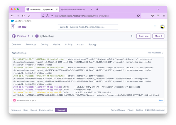 Scaling Shiny Apps For Python And R: Sticky Sessions On Heroku 15 Scaling Shiny Apps for Python and R: Sticky Sessions on Heroku